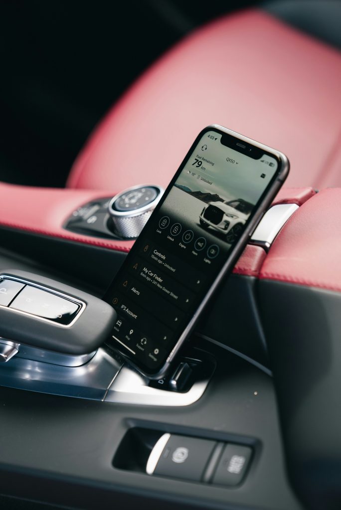 Fahrzeug-App Dashboard – übersichtliche App-Oberfläche für Fahrer